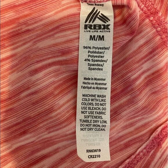 RBX Active Live Life Pink Women’s Size Medium Tops - Picture 9 of 10